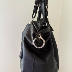 Black Authentic Leather Shoulder Bag